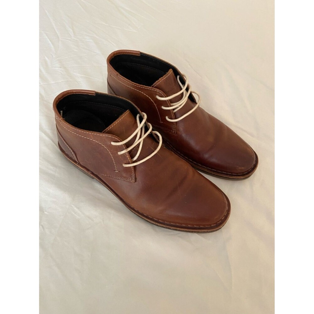 Kenneth Cole Reaction Men’s Leather Oxfords – Desert Sun – Size 9